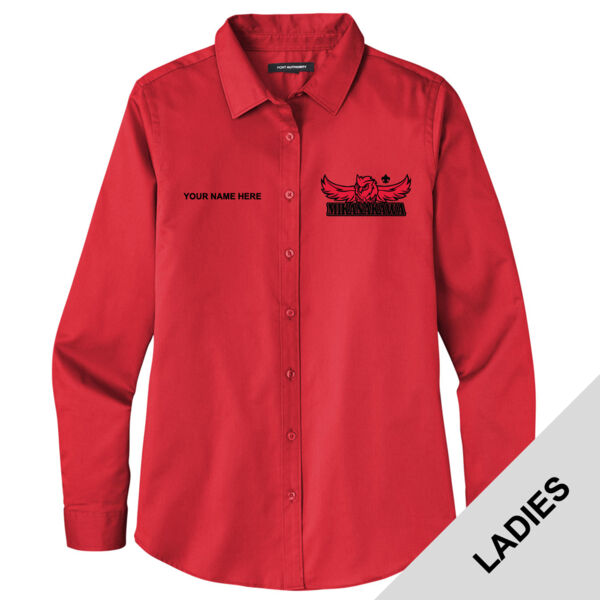 LW808 - EMB - Ladies Long Sleeve Dress Shirt Thumbnail